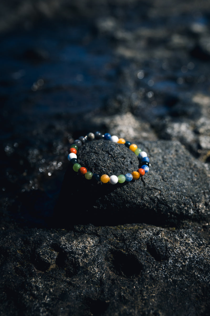 Bracelet omoon perles 6 mm